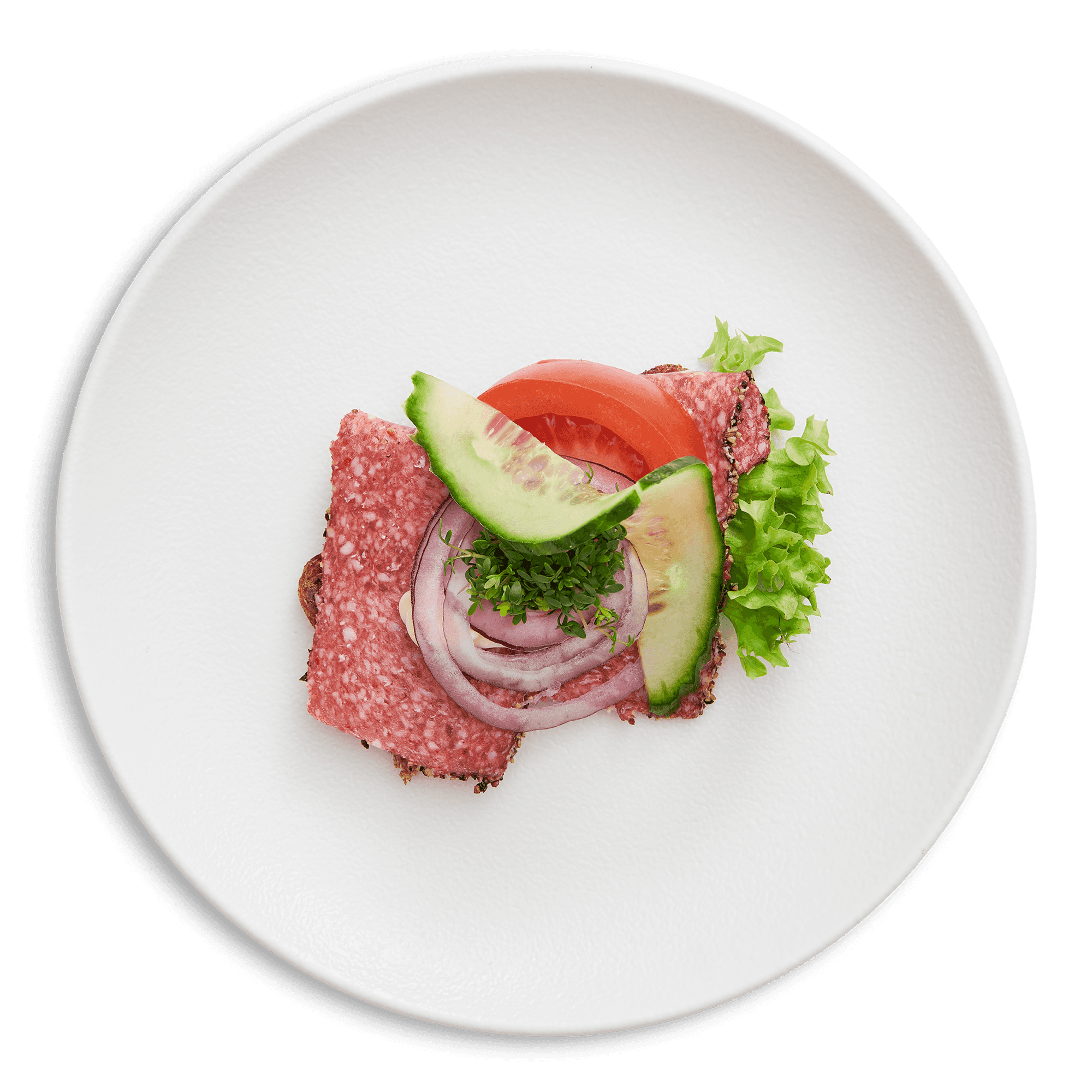 Peberspegepølse m. Mayonnaise & Rødløg