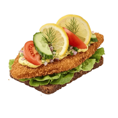 Smørrebrød m. Fiskefilet
