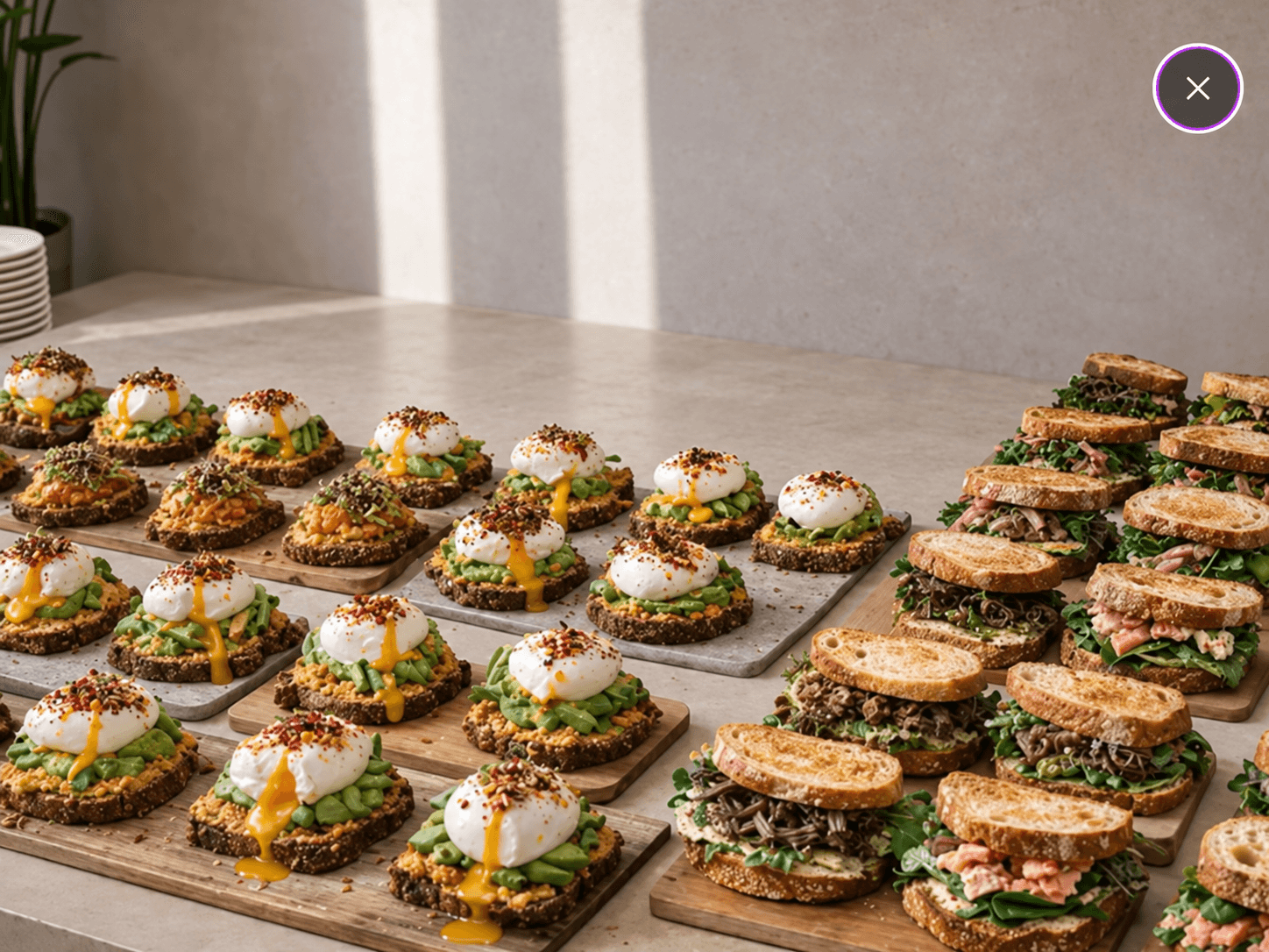 10x uspecificerede sandwich
