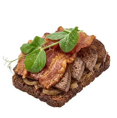 Stegt kalvelever med løg og bacon