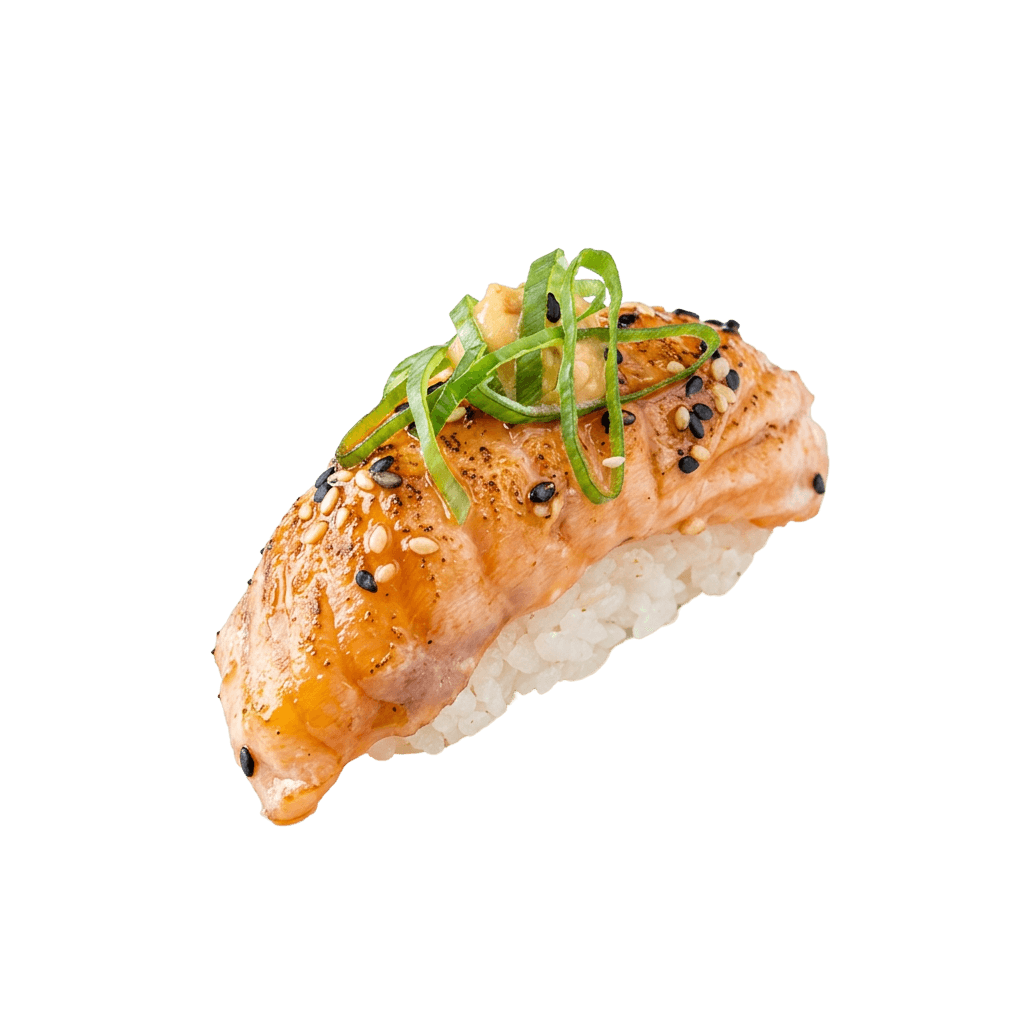 Flamberet Laks nigiri 