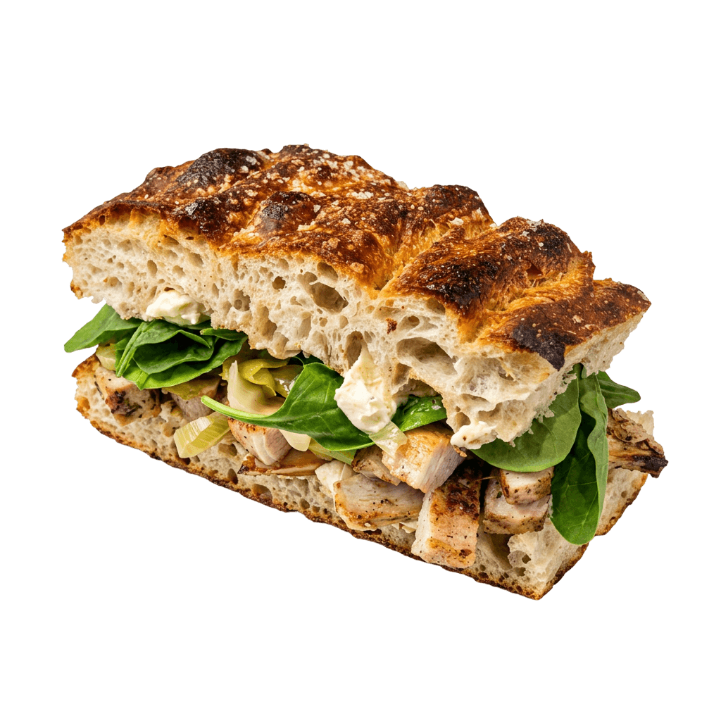 10x Sandwich med gris