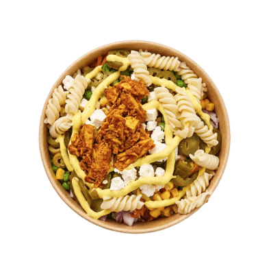 Pastasalat m. Spicy kylling