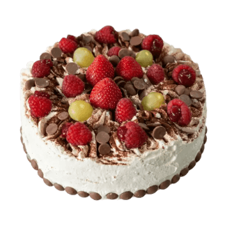 Chokoladekage m. vanilje