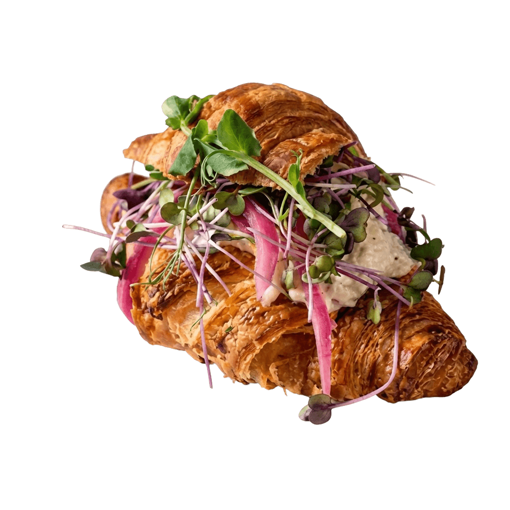 Smørcroissant m. rejesalat