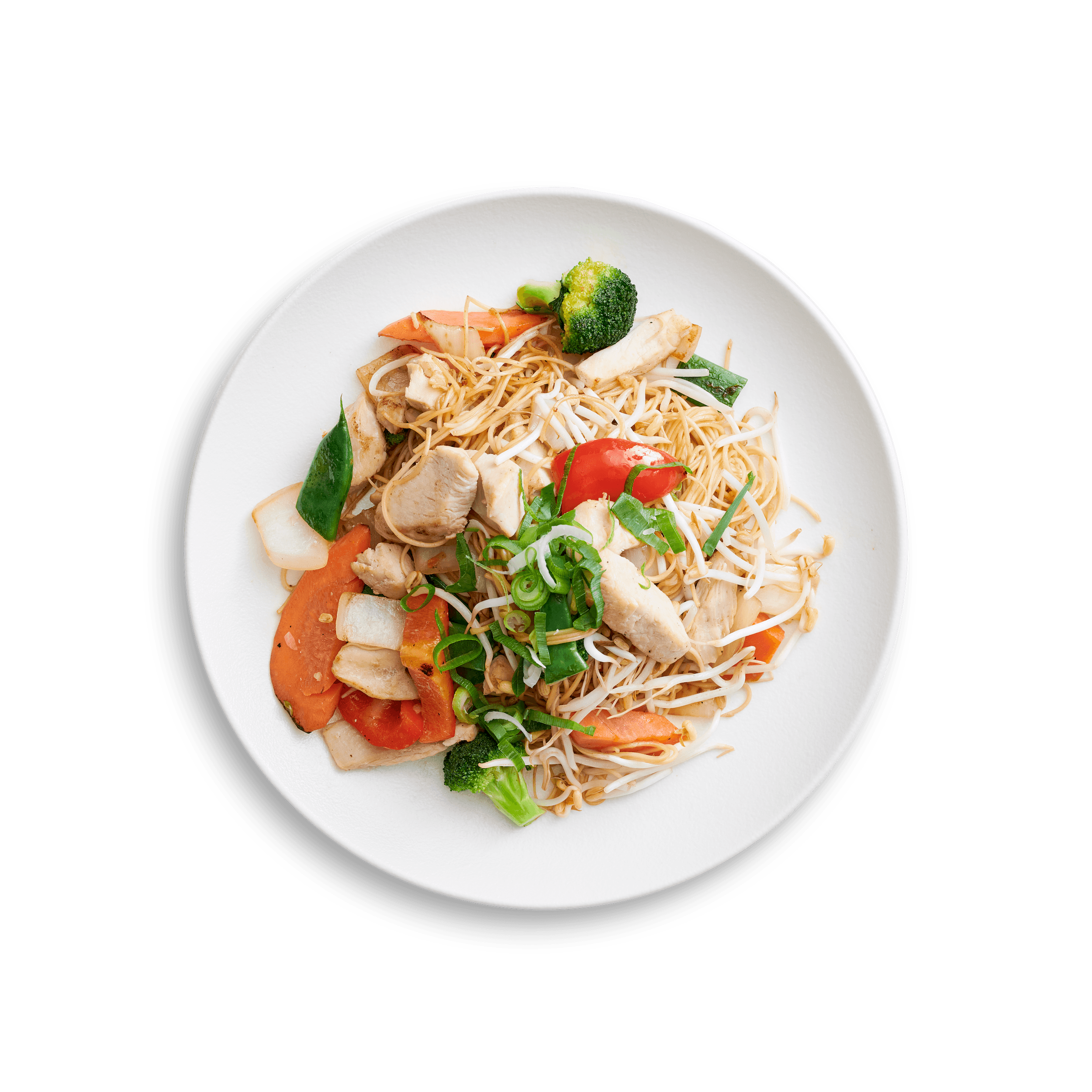 Stegte Ægnudler m. Grønt