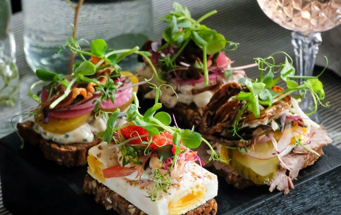 3x Mini Goumet Smørrebrød