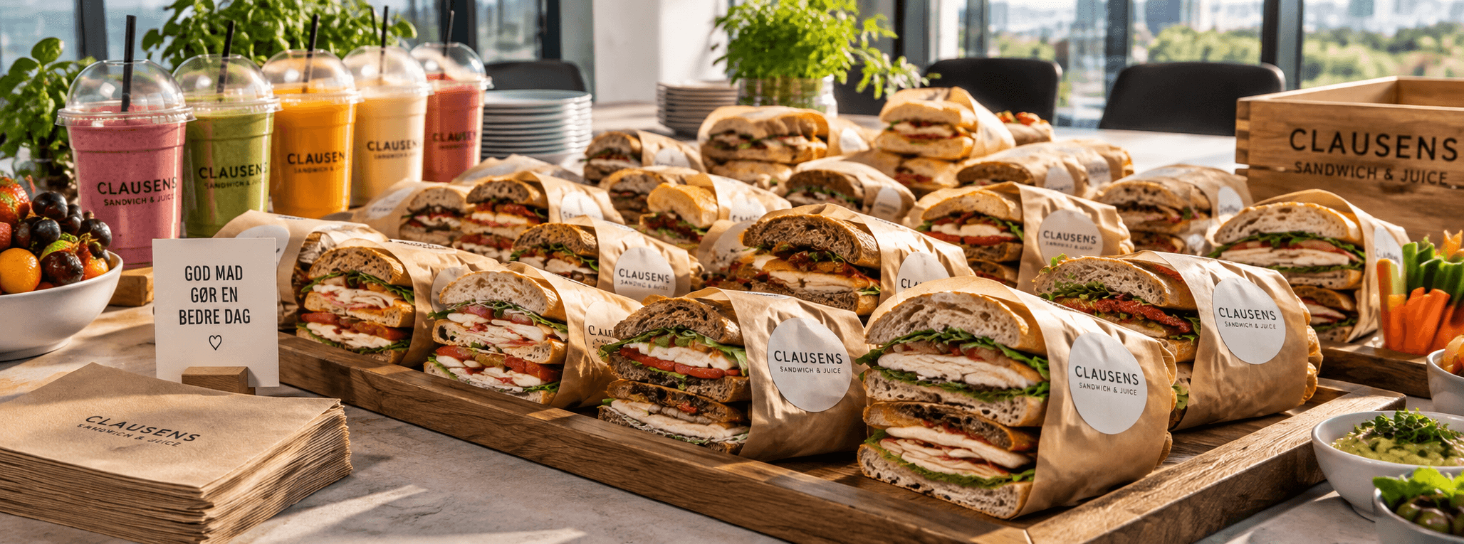 Clausens Sandwich & Juice banner