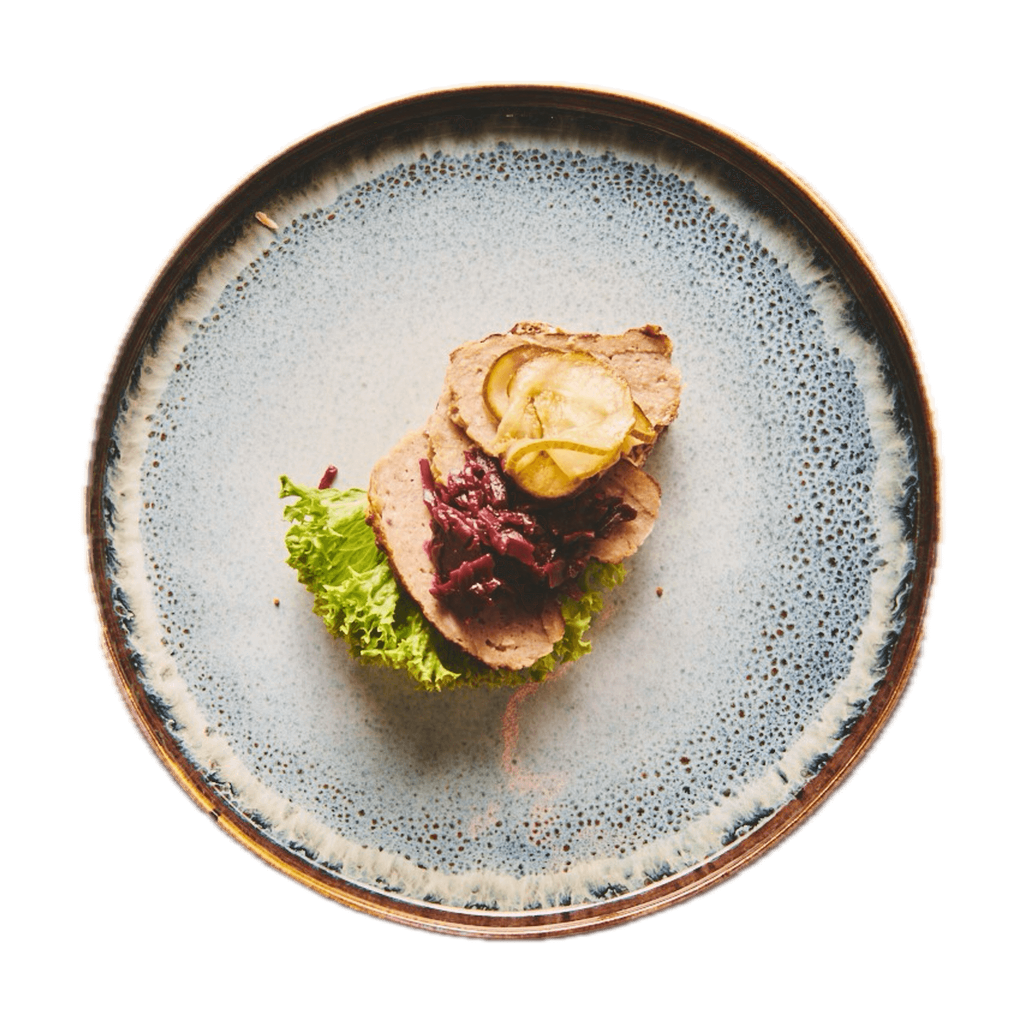 Frikadelle m. rødkål & surt